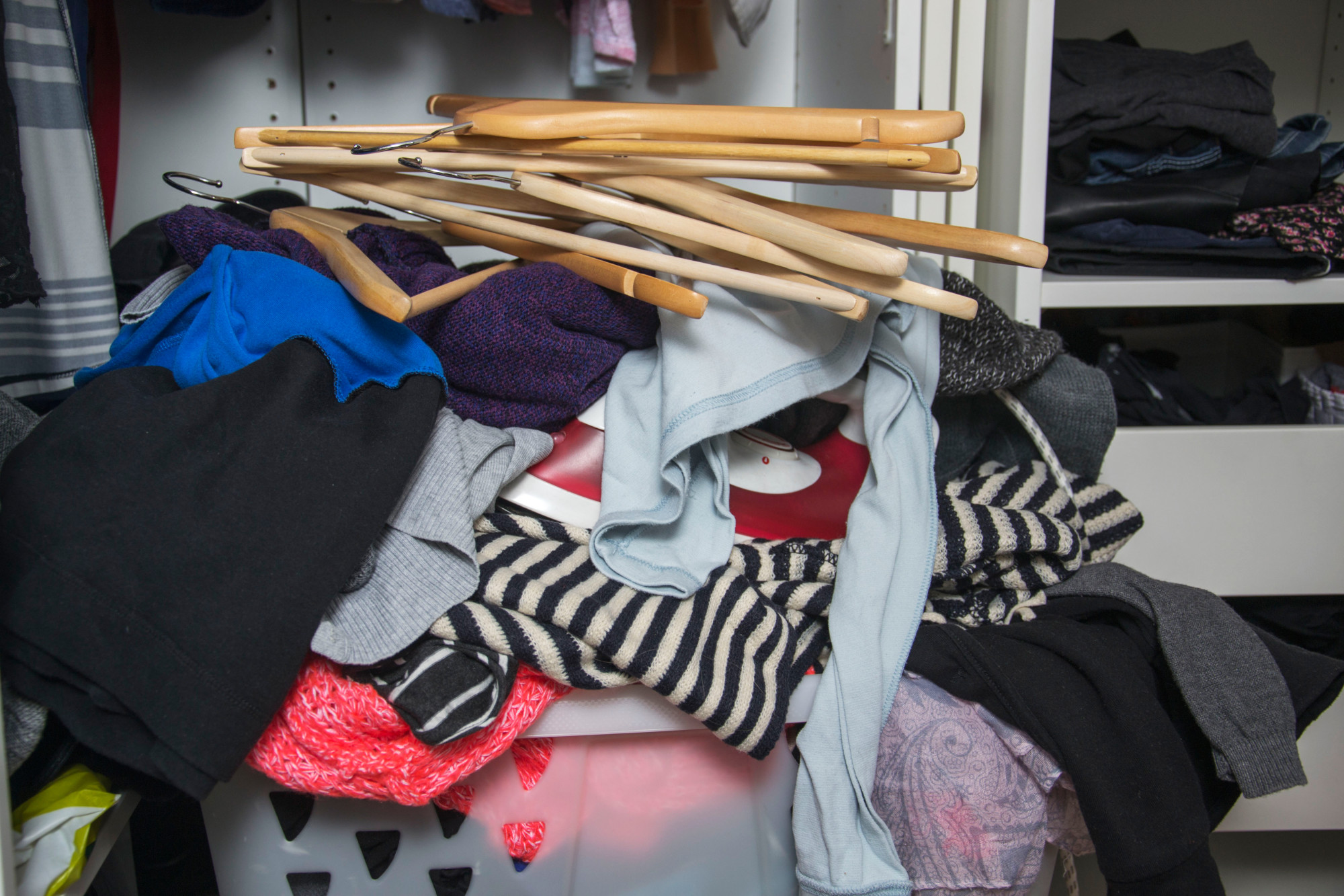 how to clean out a closet